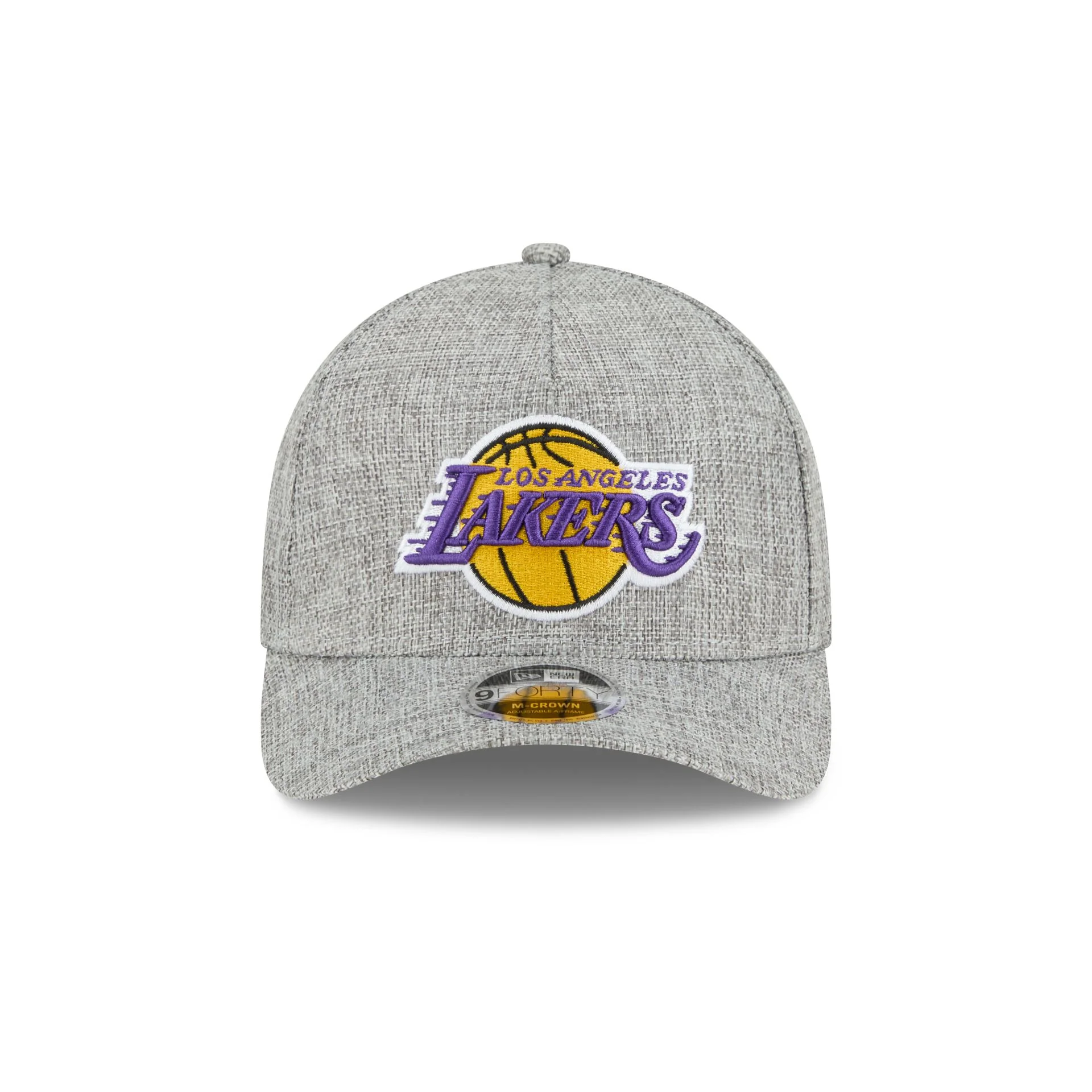 Los Angeles Lakers Cotton Weave Gray 9FORTY M-Crown A-Frame Snapback Hat