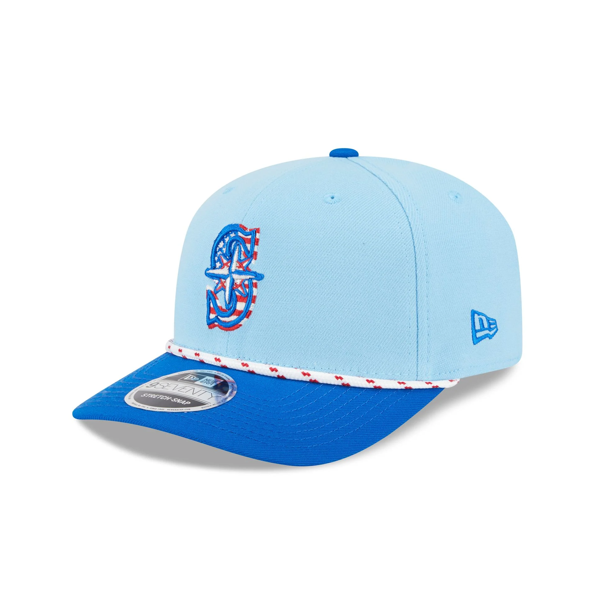 Seattle Mariners Independence Day 2025 9SEVENTY Stretch-Snap Hat