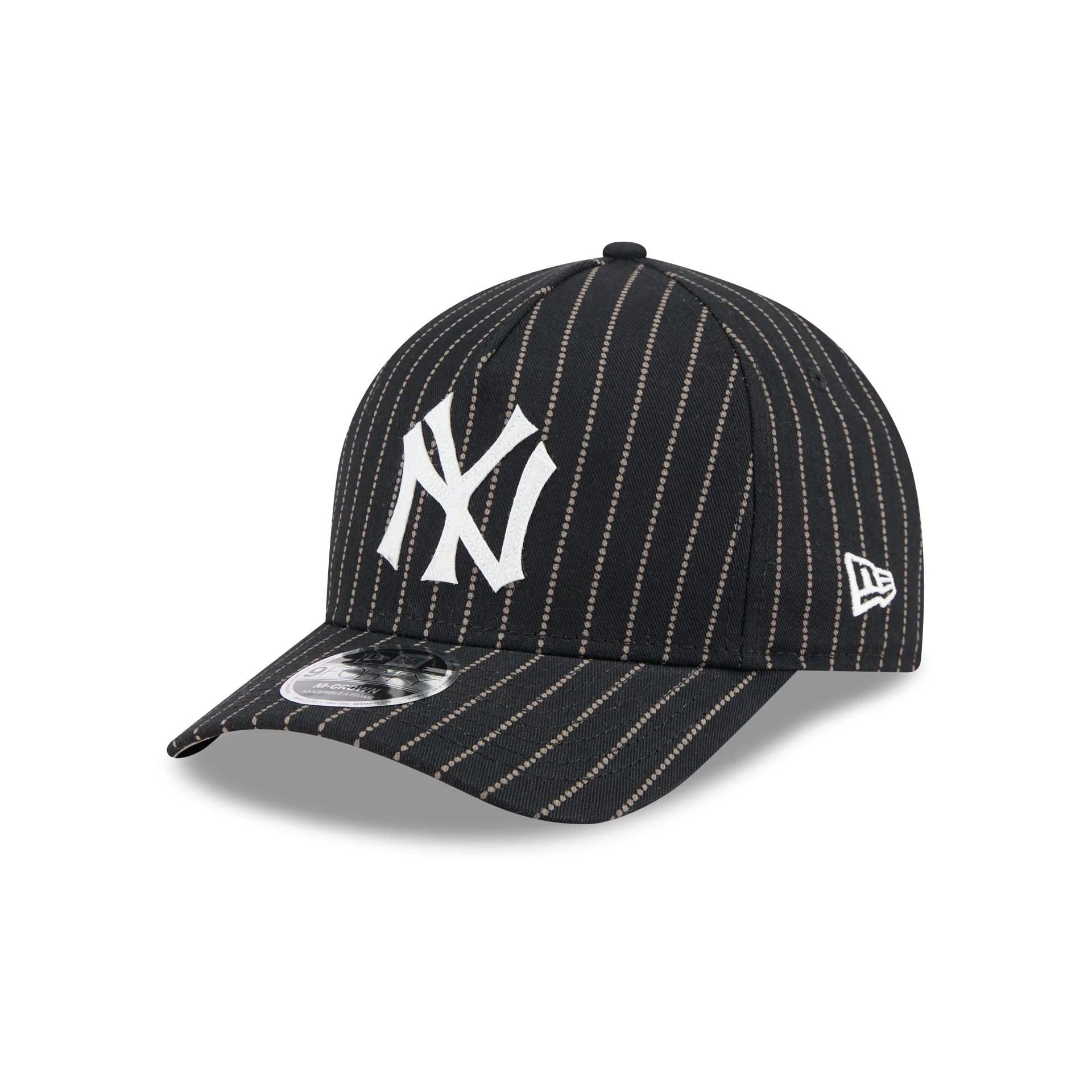 New York Yankees Dotted Pinstripe 9FORTY M-Crown A-Frame Adjustable Hat