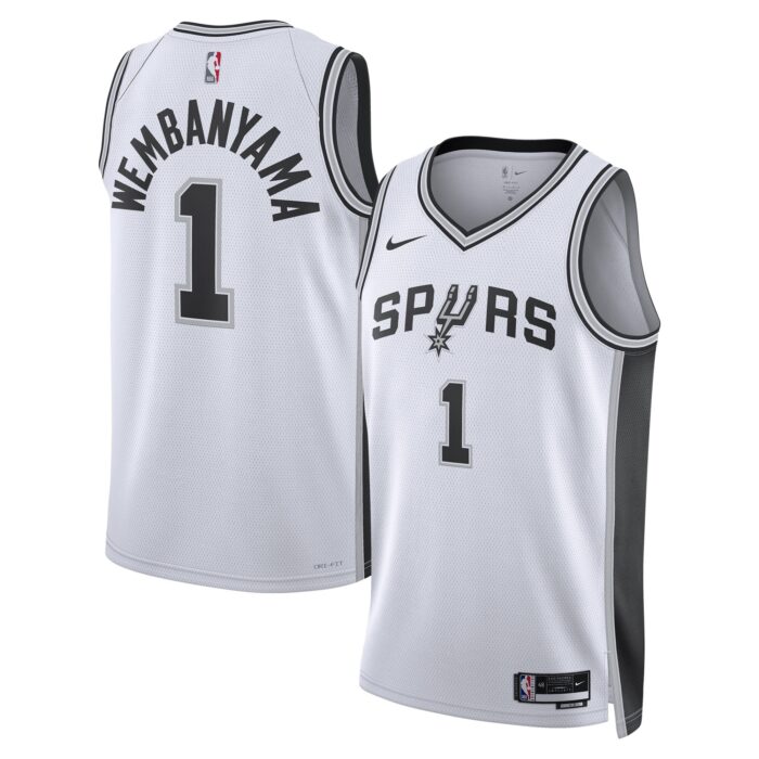 Unisex San Antonio Spurs Victor Wembanyama Nike White Swingman Jersey – Association Edition