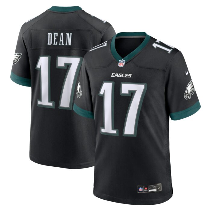 Men’s Philadelphia Eagles Nakobe Dean Nike Black Alternate Game Jersey