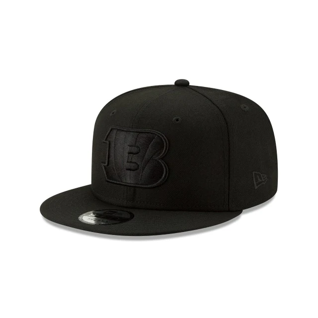 Cincinnati Bengals Basic Black On Black 9FIFTY Snapback Hat