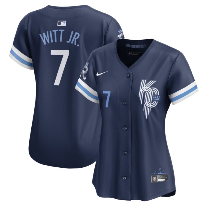 Women’s Kansas City Royals Bobby Witt Jr. Nike Navy City Connect Limited Player Jersey