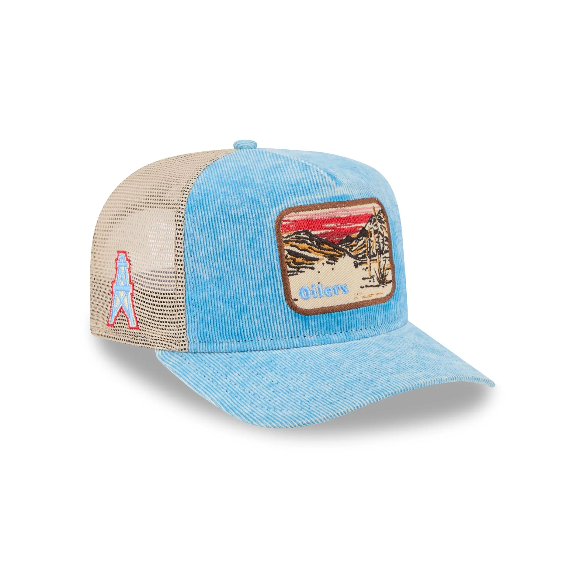 Oilers Vintage Landscape 9FIFTY A-Frame Trucker Hat