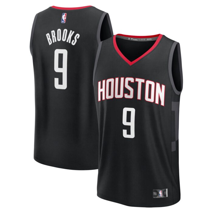 Youth Houston Rockets Dillon Brooks Fanatics Black Fast Break Replica Player Jersey – Statement Edition
