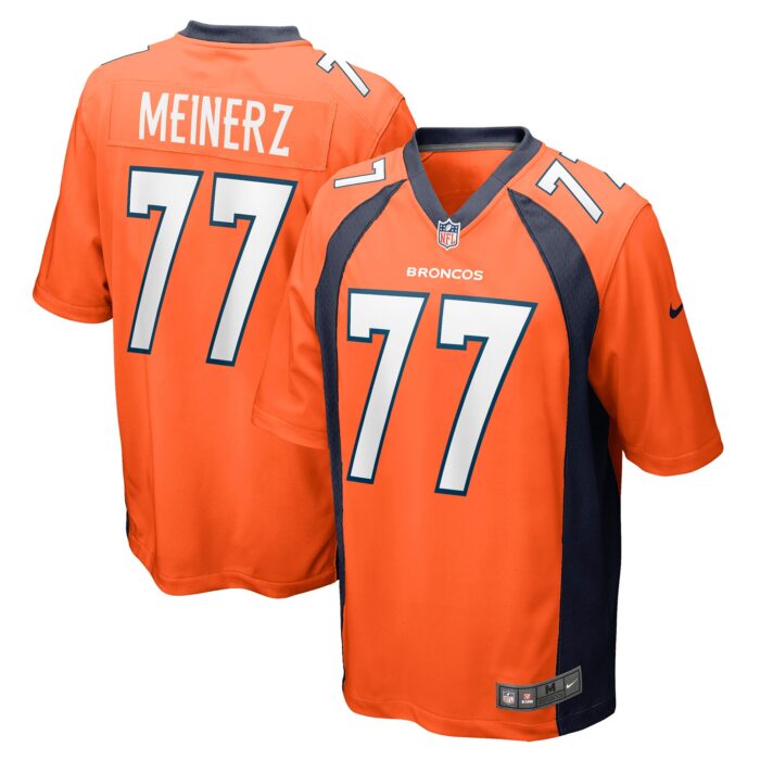 Men’s Denver Broncos Quinn Meinerz Nike Orange Game Jersey