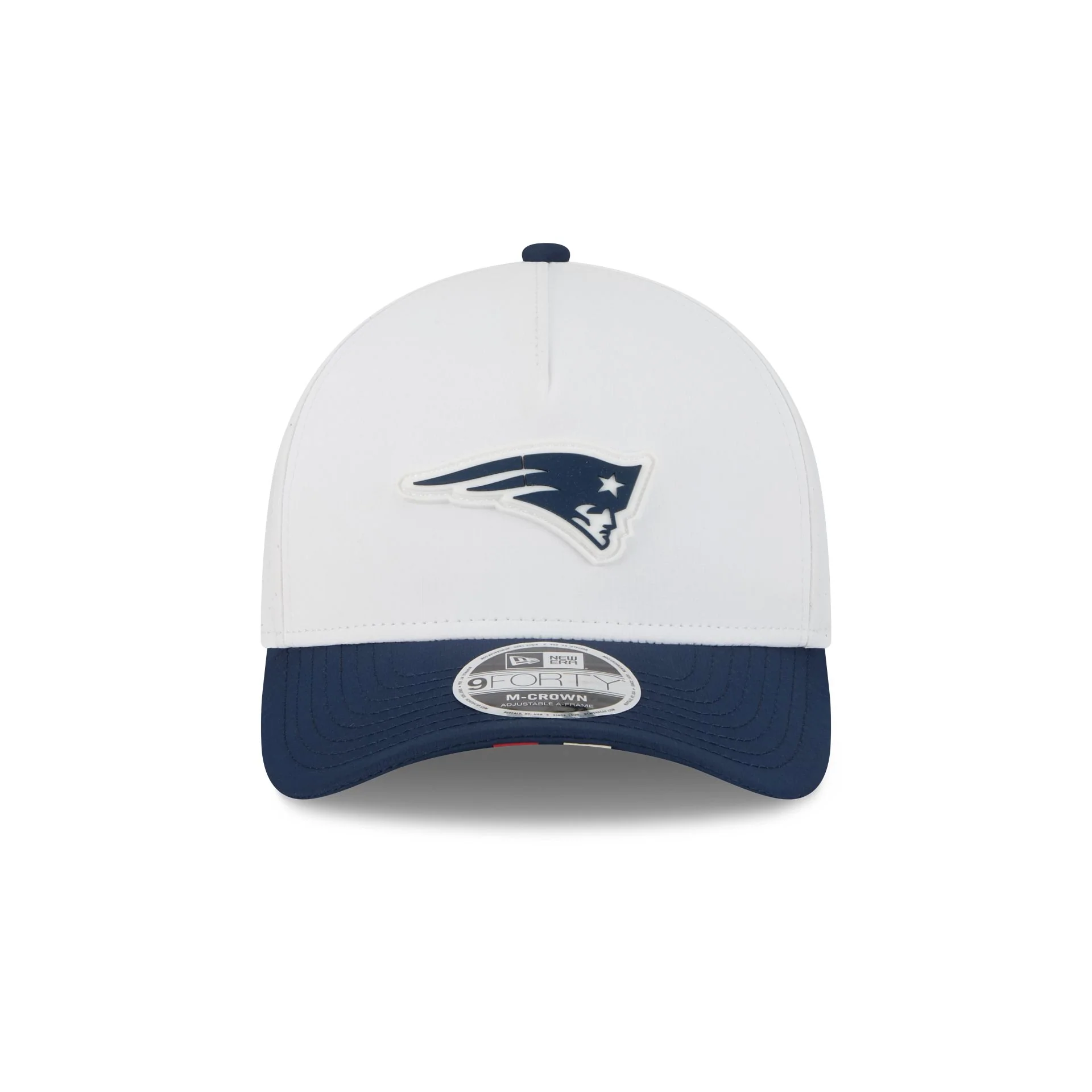 New England Patriots 2025 Training 9FORTY M-Crown A-Frame Snapback Hat