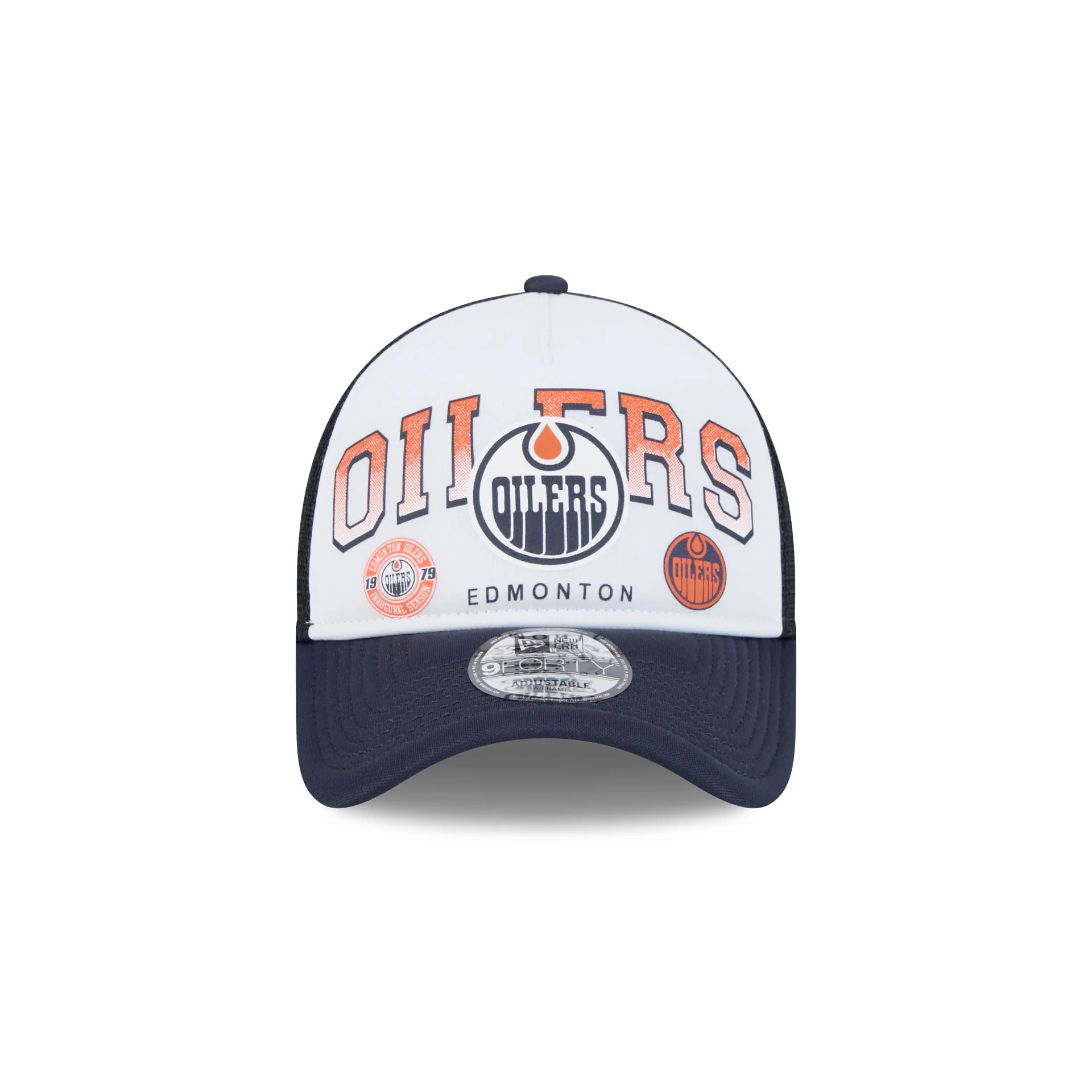 Edmonton Oilers Sport Classics 9FORTY A-Frame Trucker Hat