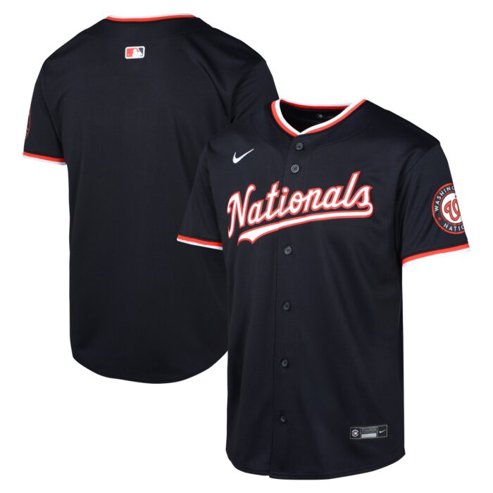 Youth Washington Nationals Nike Navy Alternate Limited Jersey