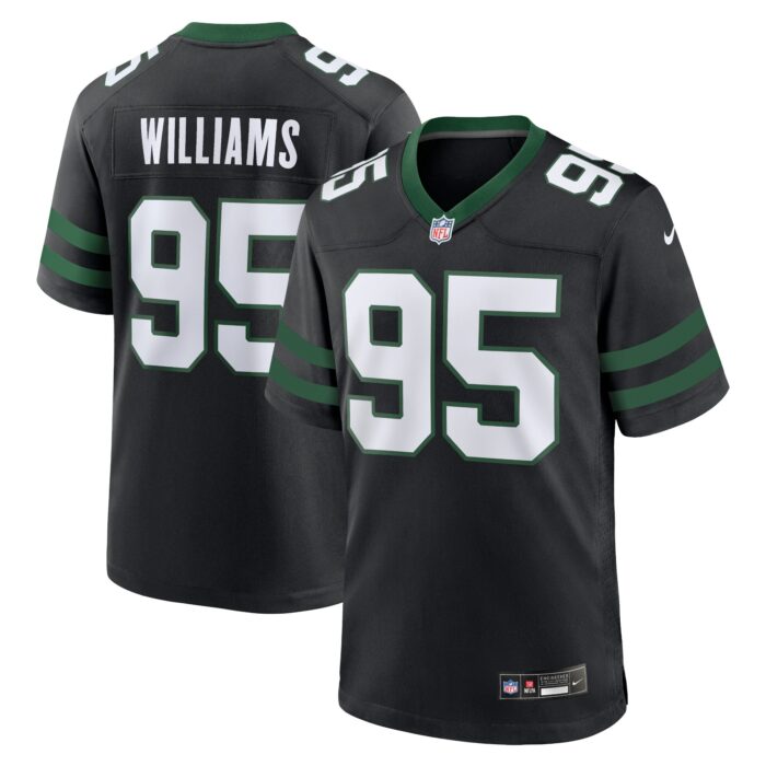 Men’s New York Jets Quinnen Williams Nike Legacy Black Alternate Game Jersey