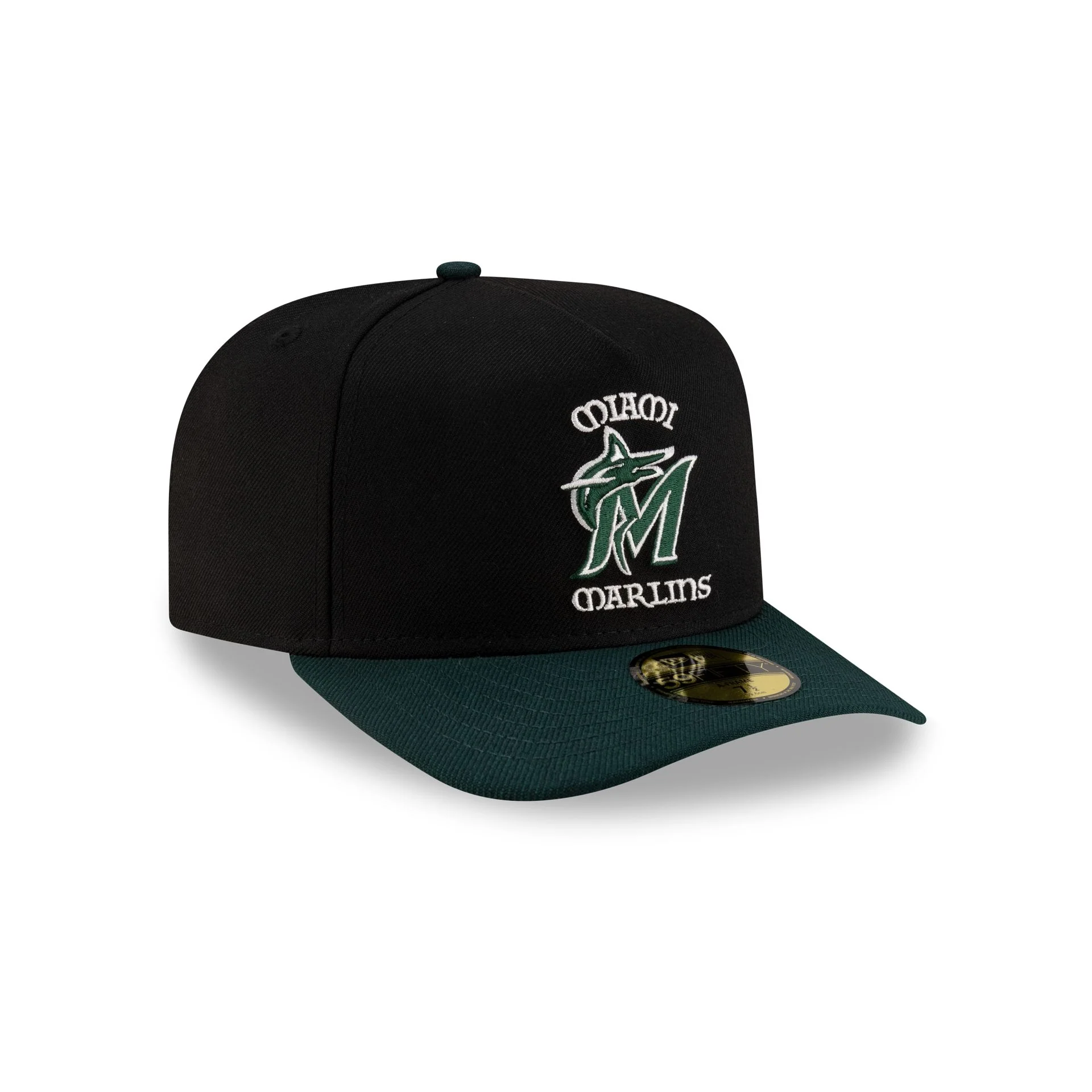 Just Caps St. Patrick's Day Miami Marlins 59FIFTY A-Frame Fitted Hat