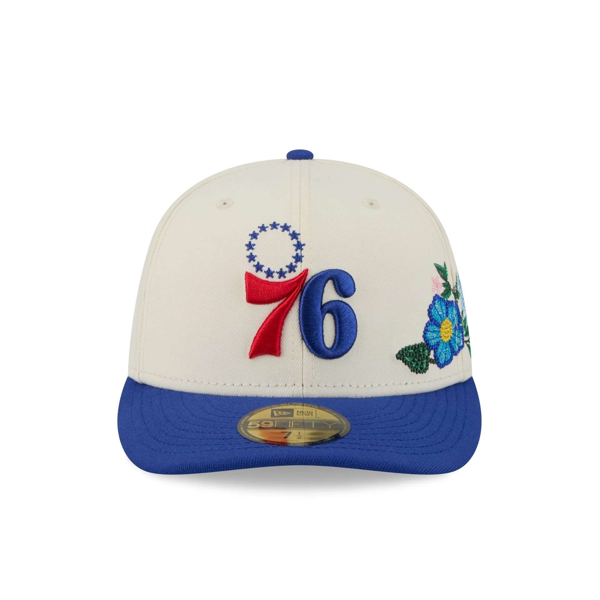 Philadelphia 76ers Tonal Florals White 59FIFTY Fitted Hat