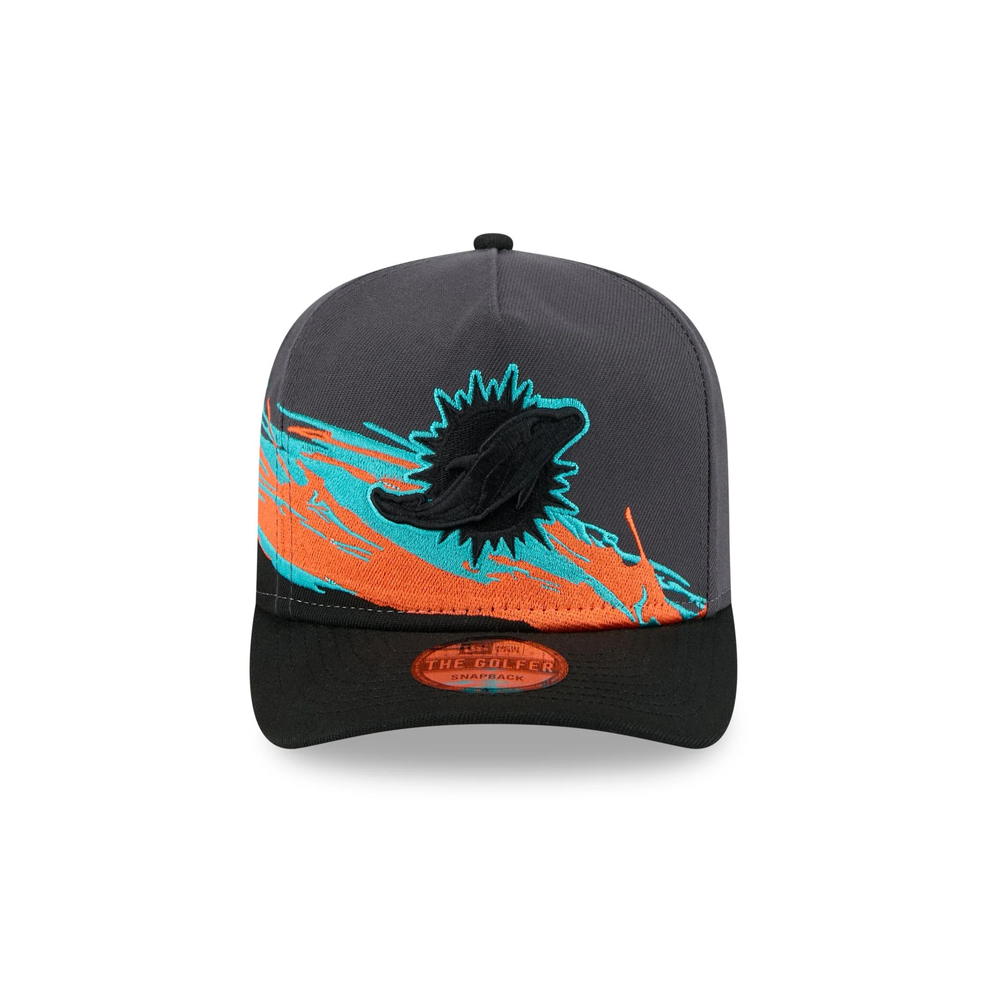 Miami Dolphins Graphite Brushstroke Golfer Hat