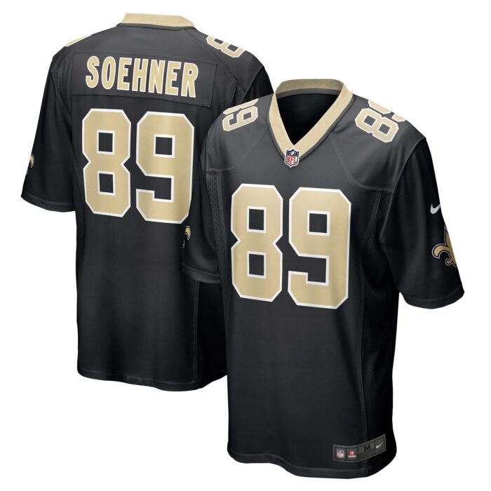 Men’s New Orleans Saints Dylan Soehner Nike Black Game Jersey