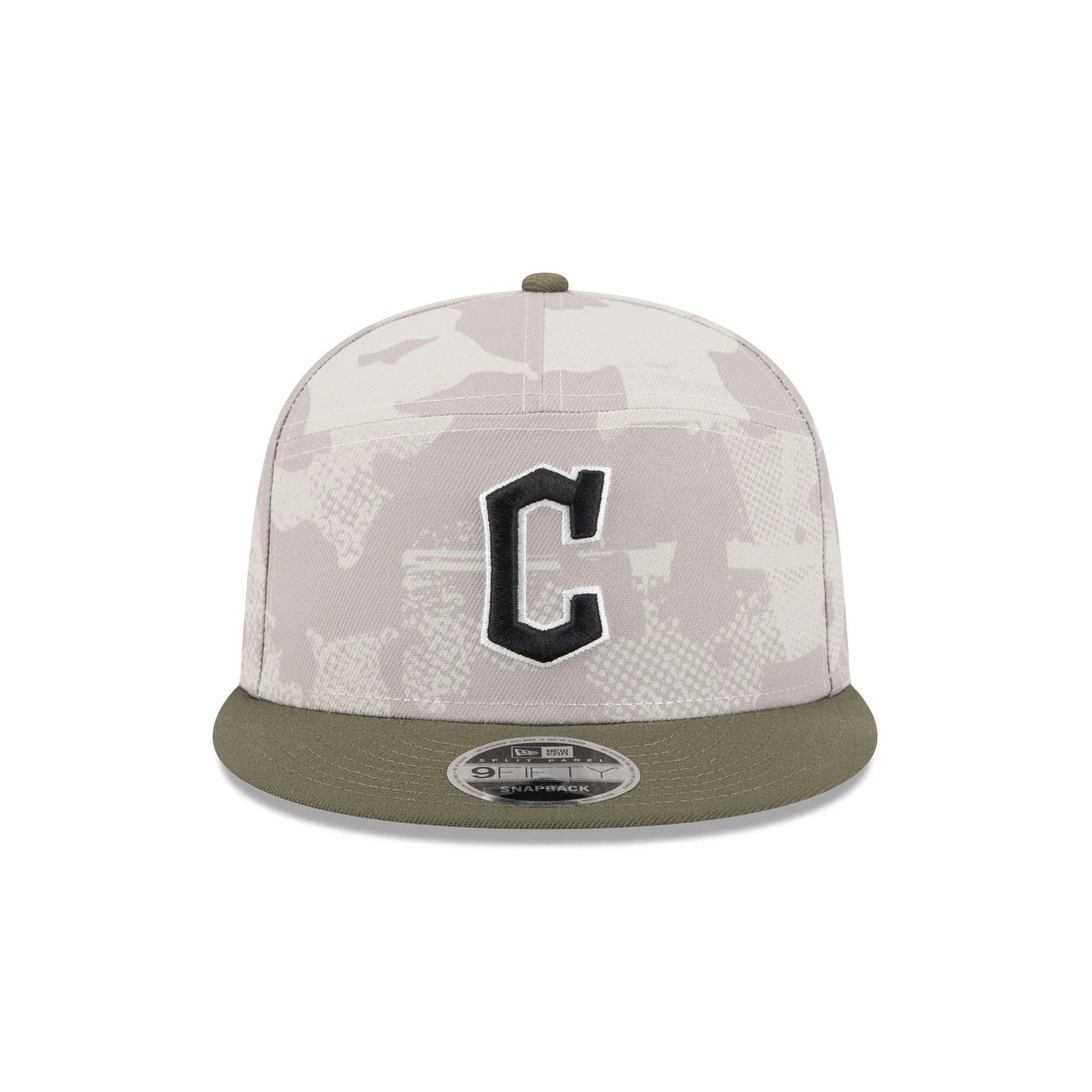 Cleveland Guardians Armed Forces Day 2025 Split Panel 9FIFTY Snapback Hat