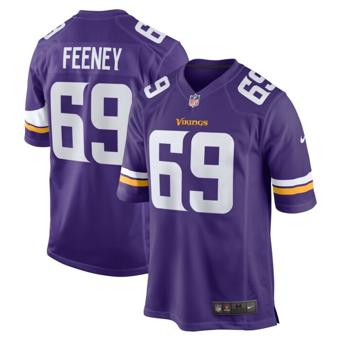 Men’s Minnesota Vikings Dan Feeney Nike Purple Team Game Jersey