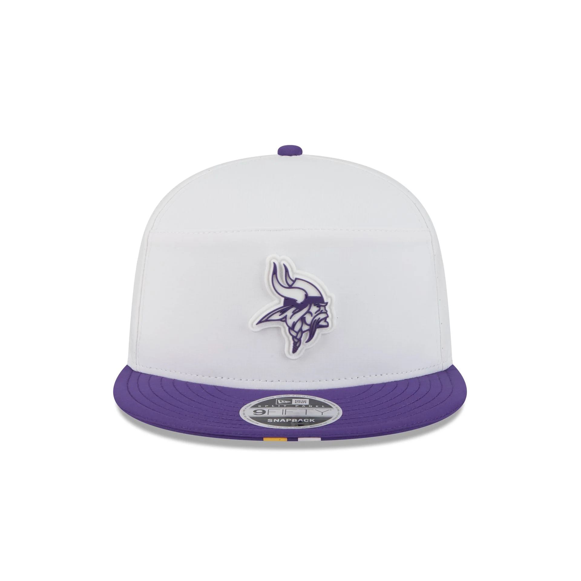 Minnesota Vikings 2025 Training Split Panel 9FIFTY Snapback Hat