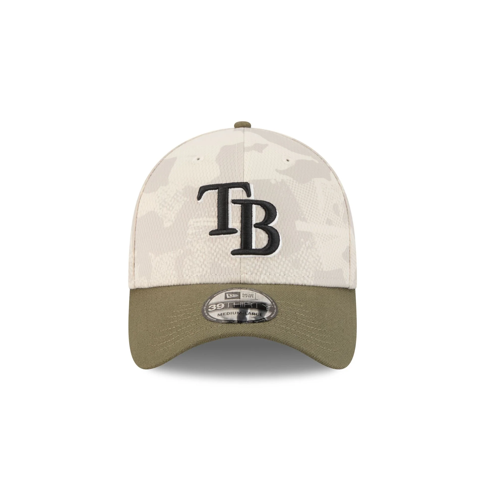 Tampa Bay Rays Armed Forces Day 2025 39THIRTY Stretch Fit Hat