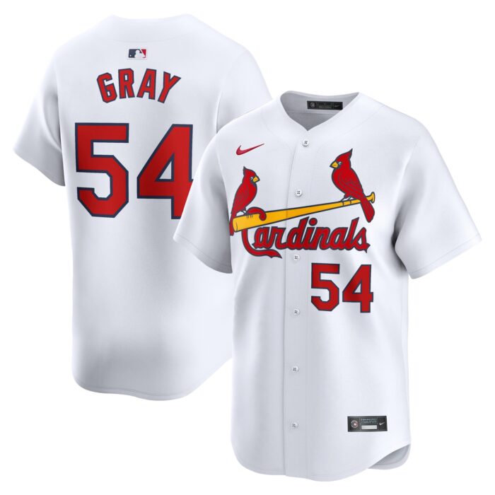 Men’s St. Louis Cardinals Sonny Gray Nike White Home Limited Player Jersey