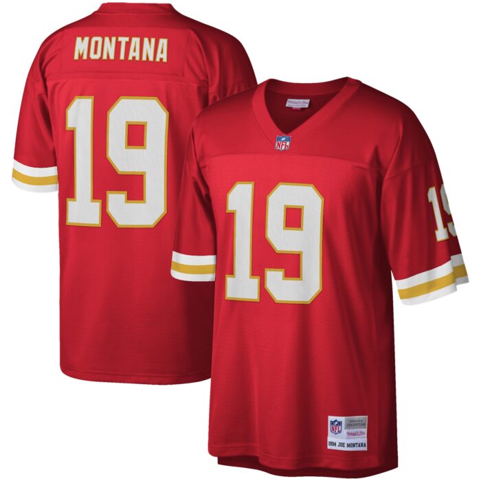 Men’s Kansas City Chiefs Joe Montana Mitchell & Ness Red Legacy Replica Jersey
