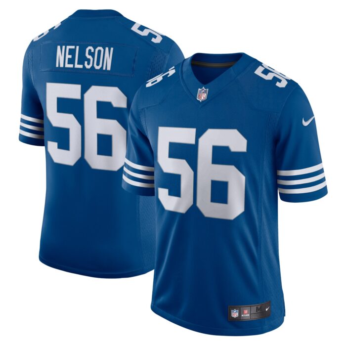 Men’s Indianapolis Colts Quenton Nelson Nike Royal Alternate Vapor Limited Jersey