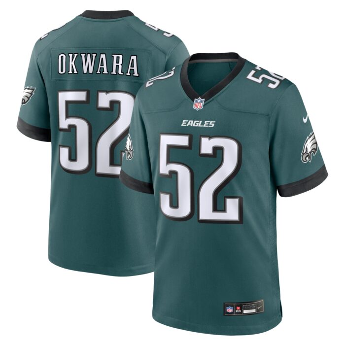 Men’s Philadelphia Eagles Julian Okwara Nike Midnight Green Game Jersey