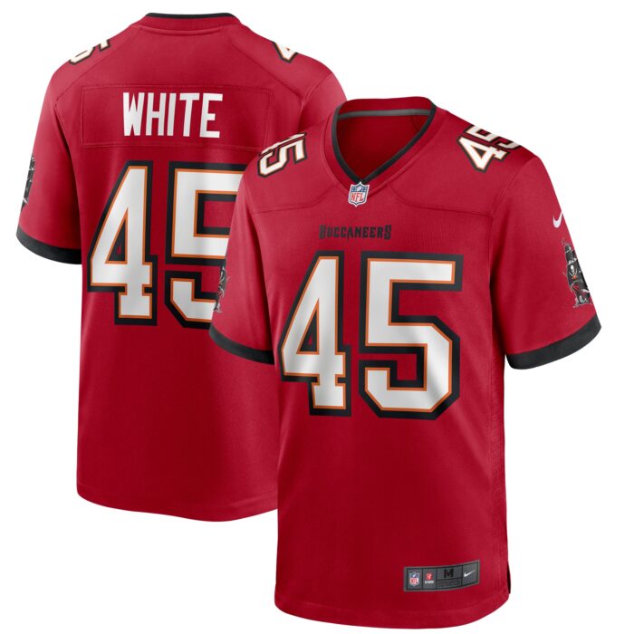 Men’s Tampa Bay Buccaneers Devin White Nike Red Player Game Jersey