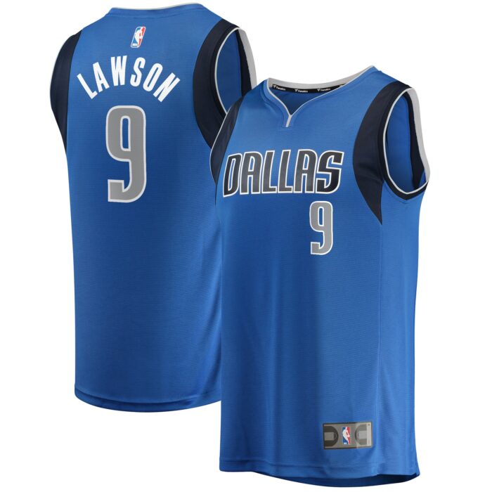 Youth Dallas Mavericks A.J. Lawson Fanatics Blue Fast Break Player Jersey – Icon Edition