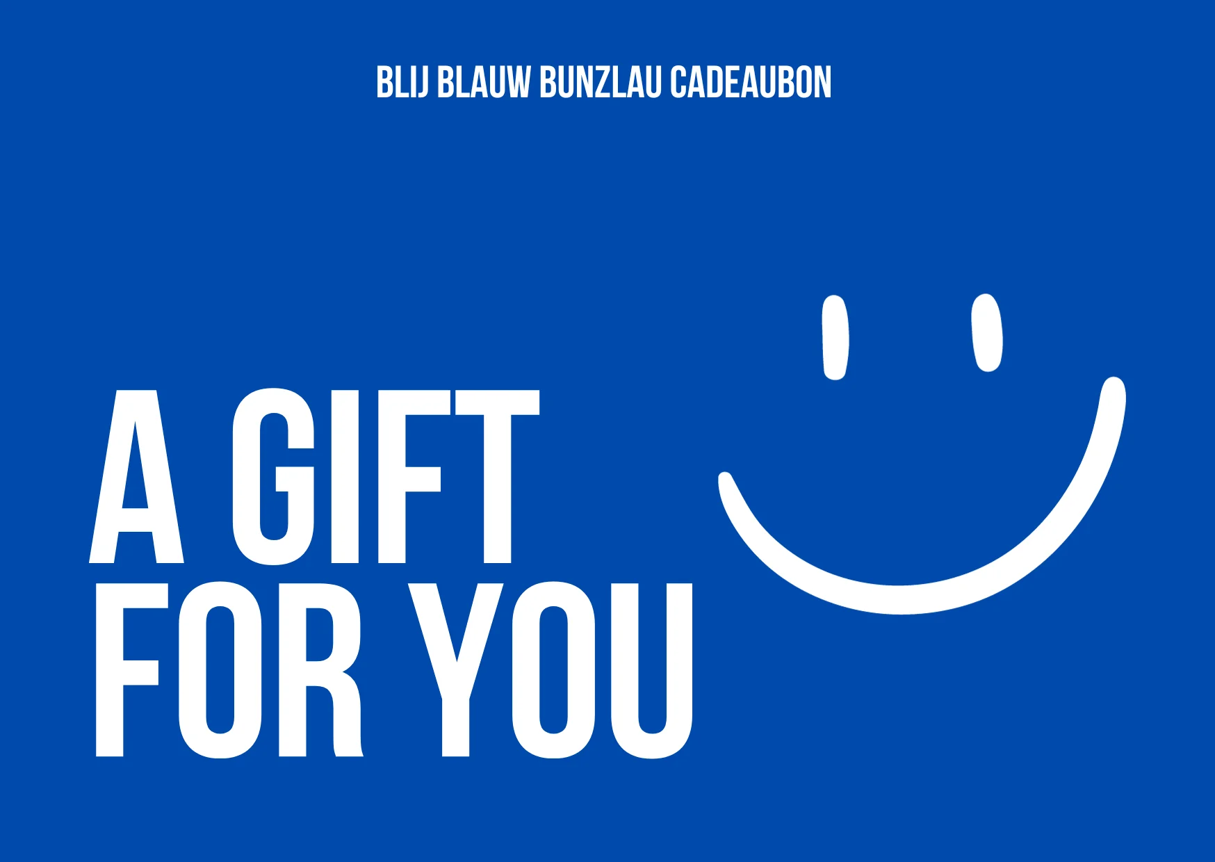 Blij Blauw Cadeaubon
