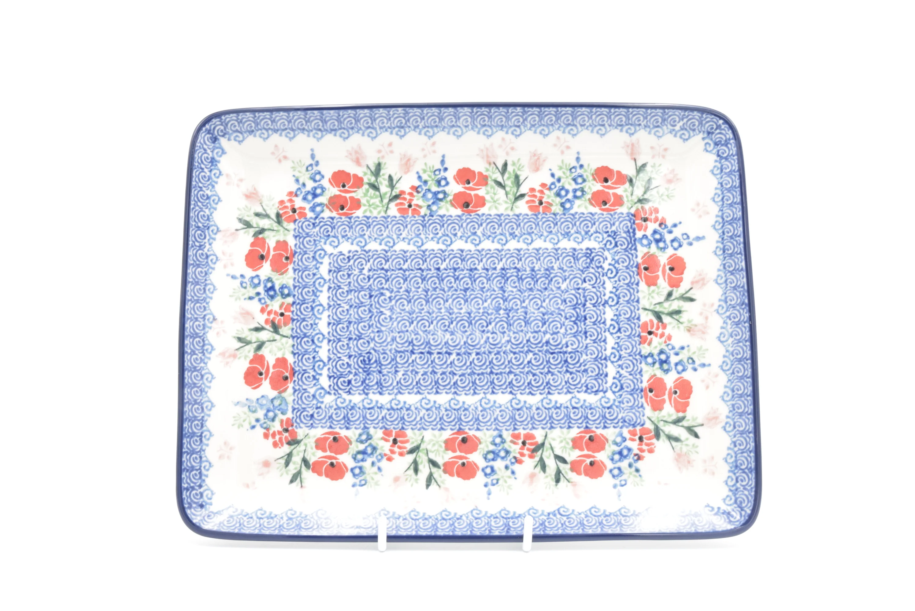 399 Bunzlau Serveerschaal Recht 3220