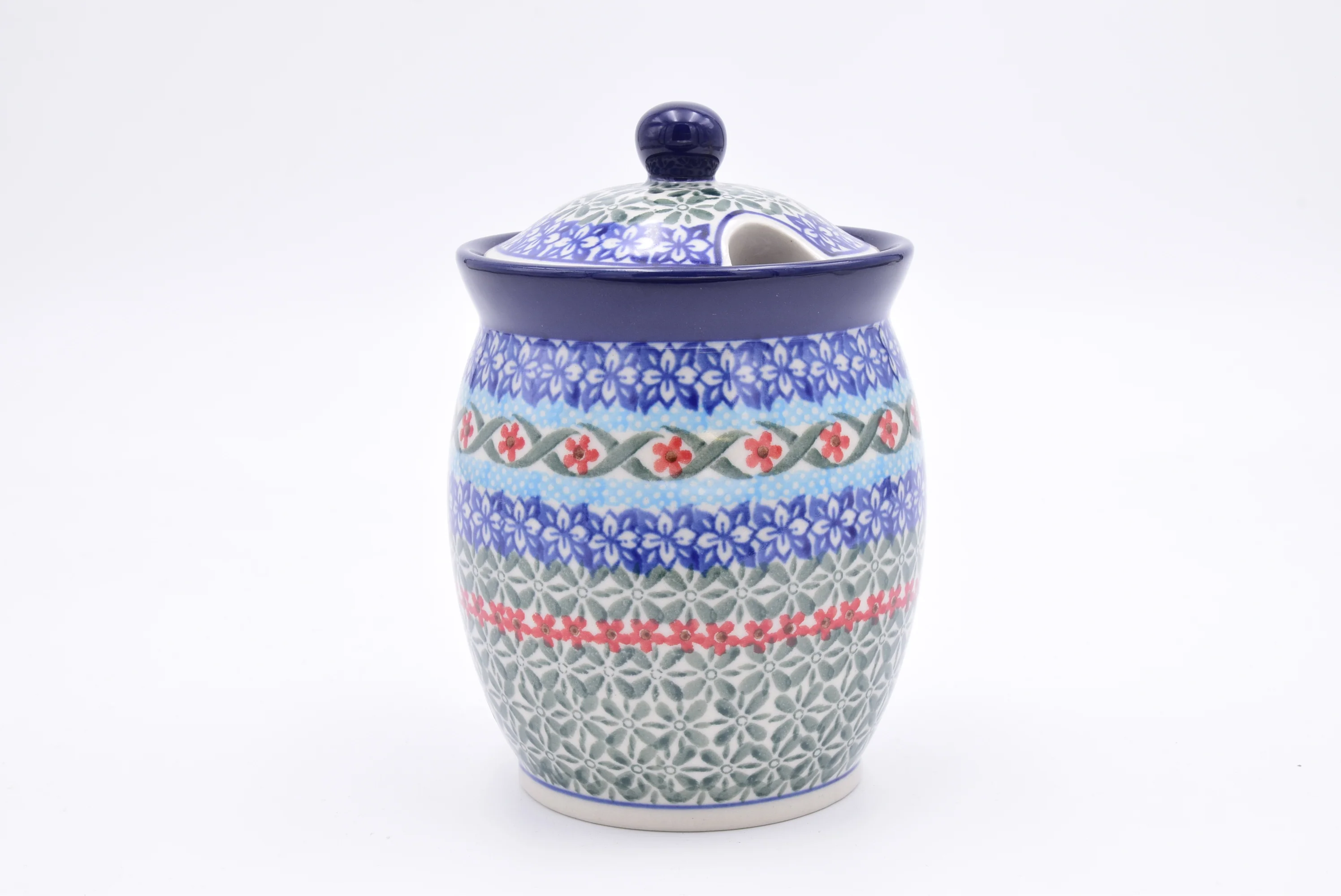 962 Bunzlau Pot met deksel 1357