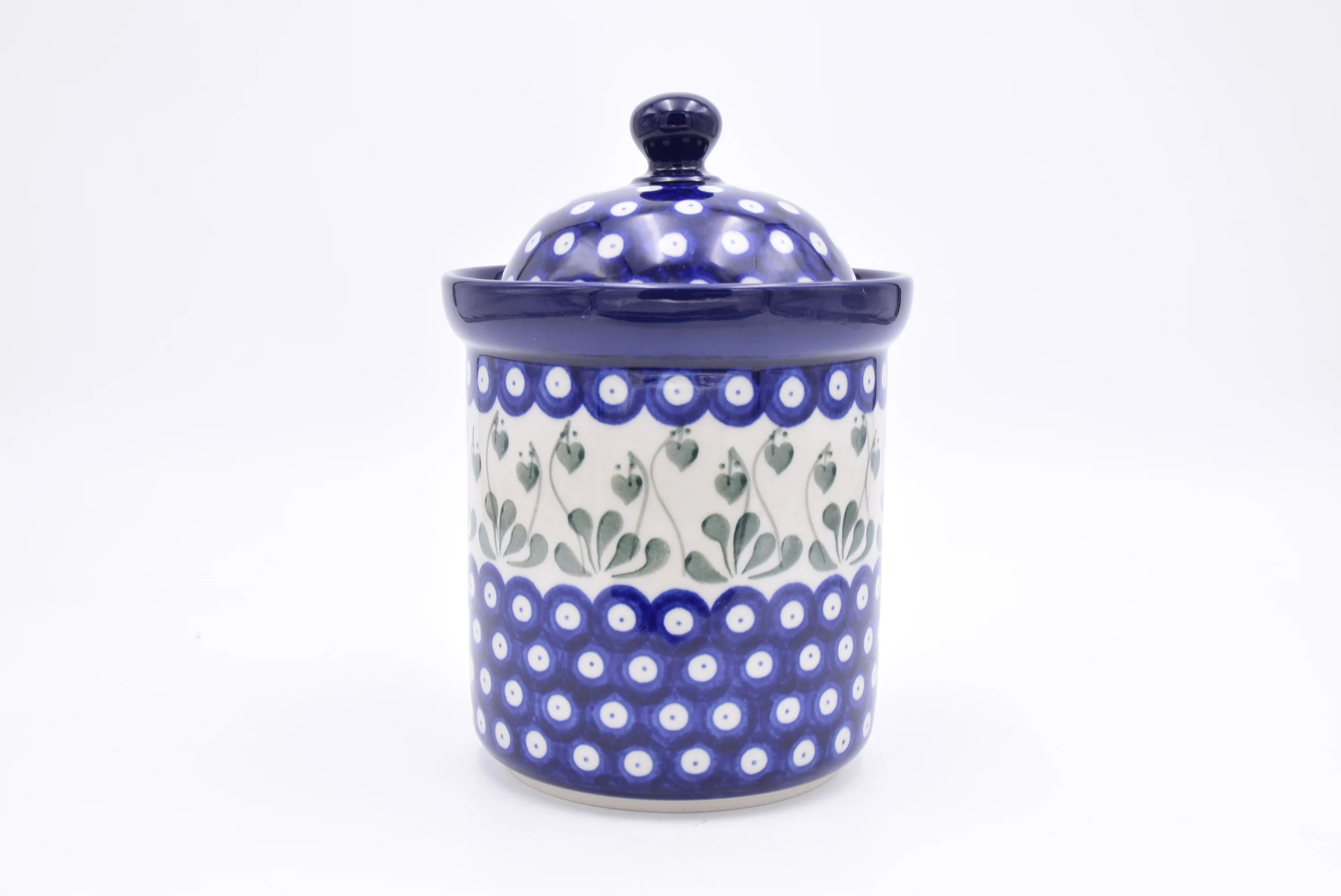 492 Bunzlau Pot met deksel  0377P