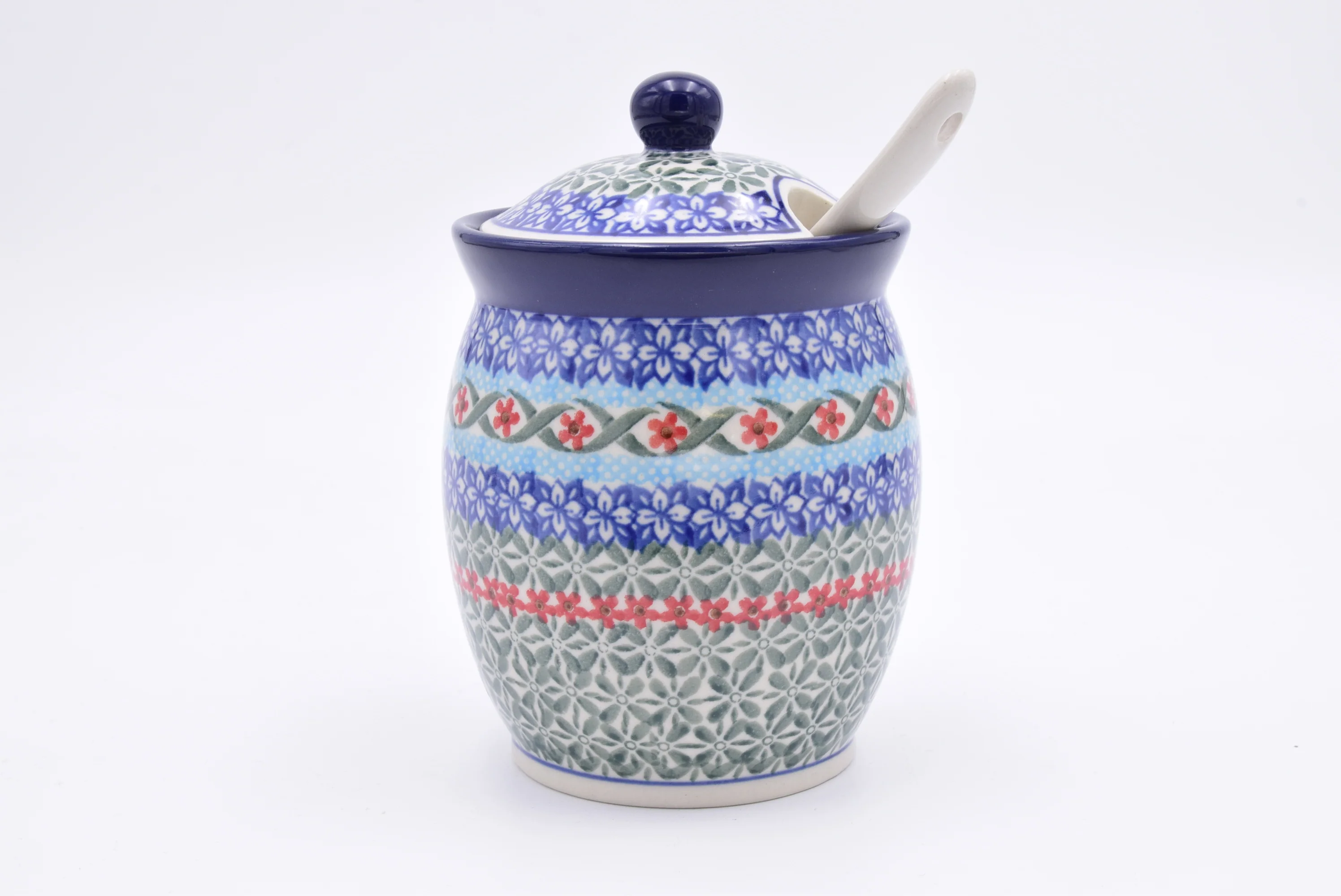 962 Bunzlau Pot met deksel 1357