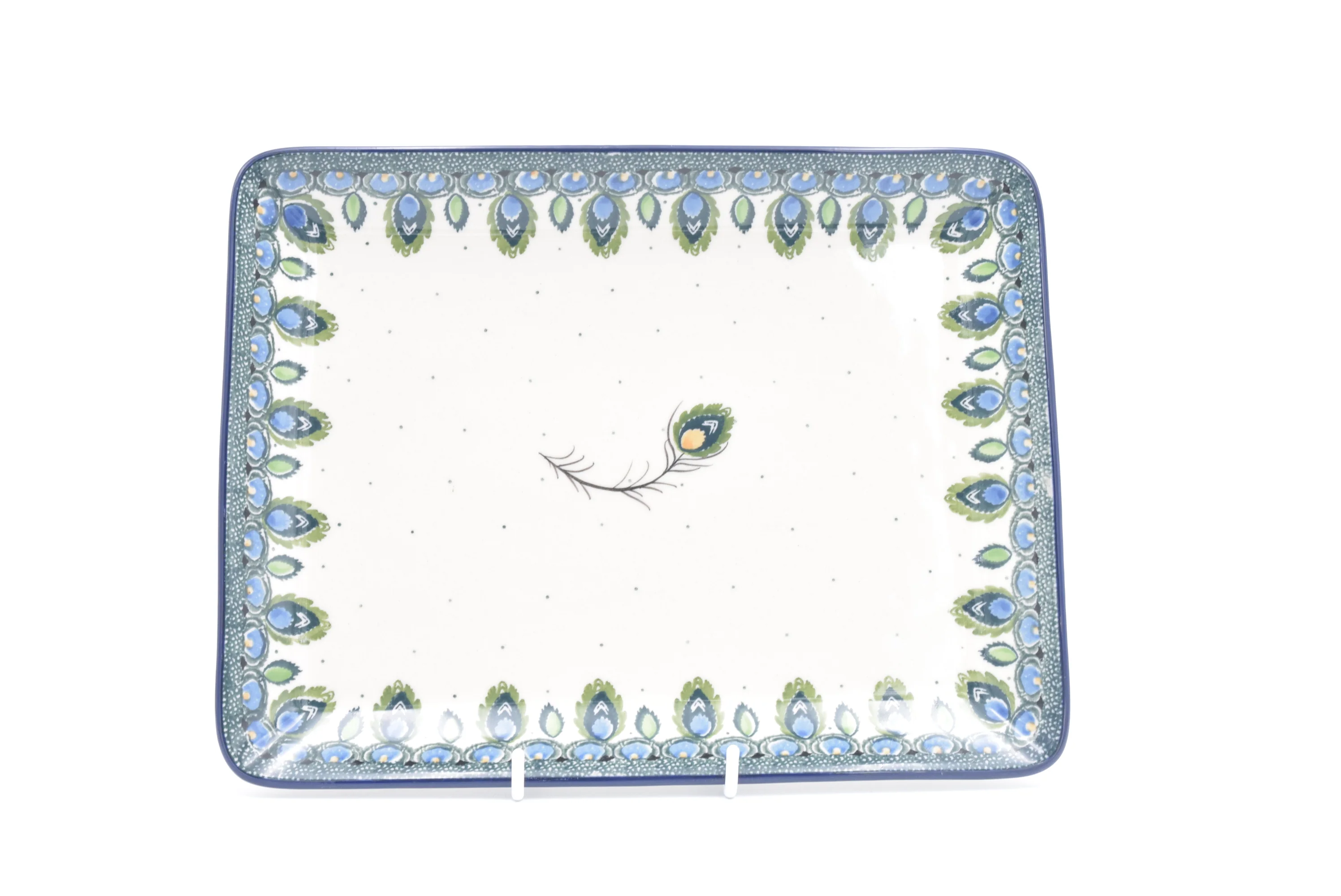 399 Bunzlau Serveerschaal Recht 2218