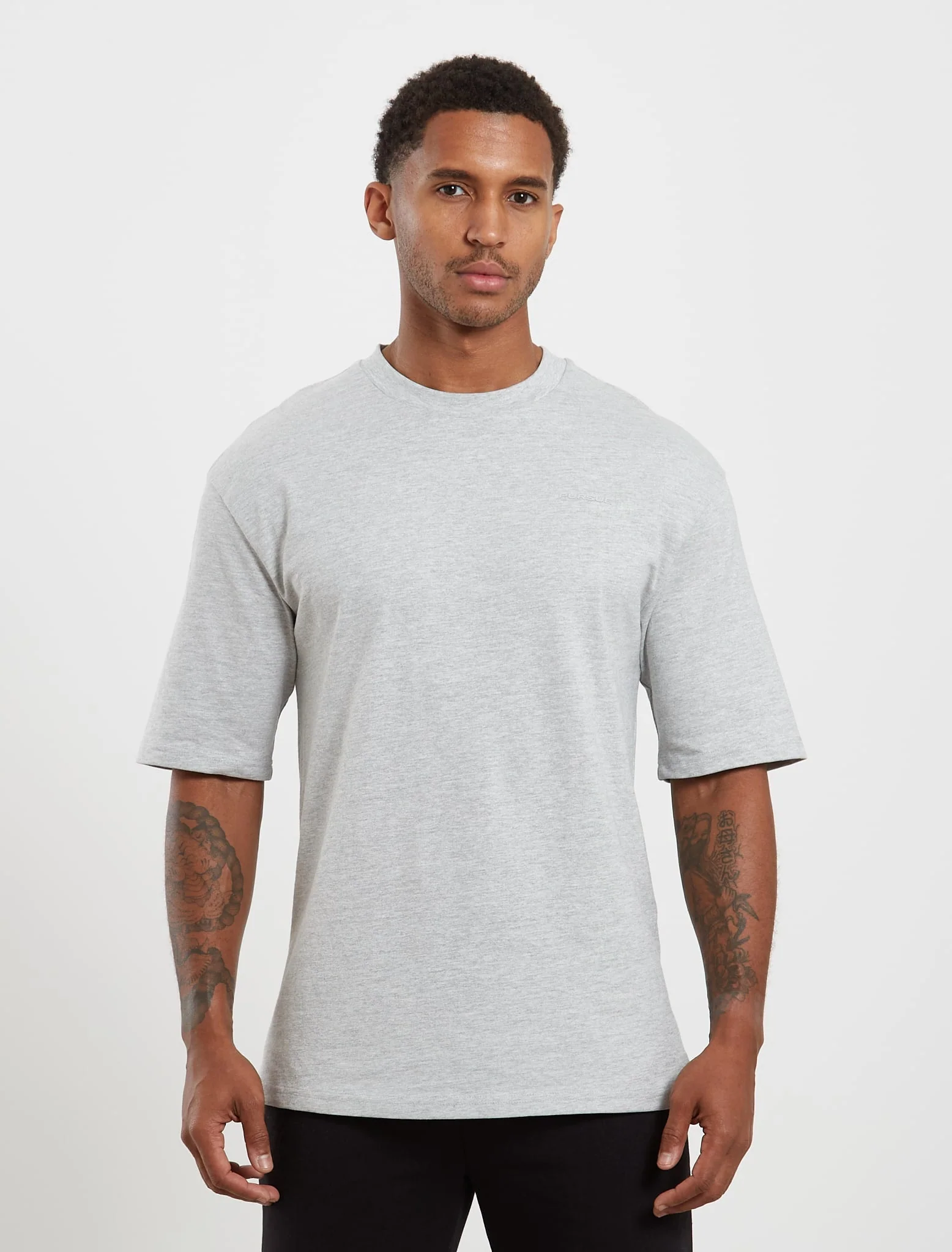 Core Oversized T-Shirt - Grey Marl