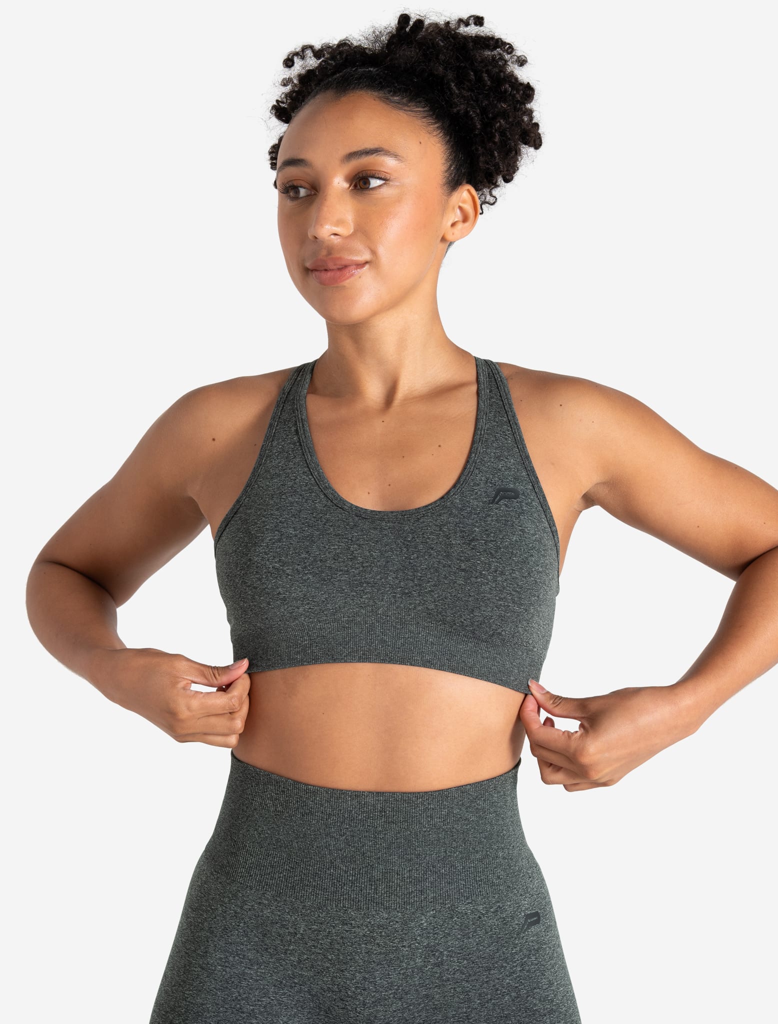 Form Seamless Sports Bra - Green Marl