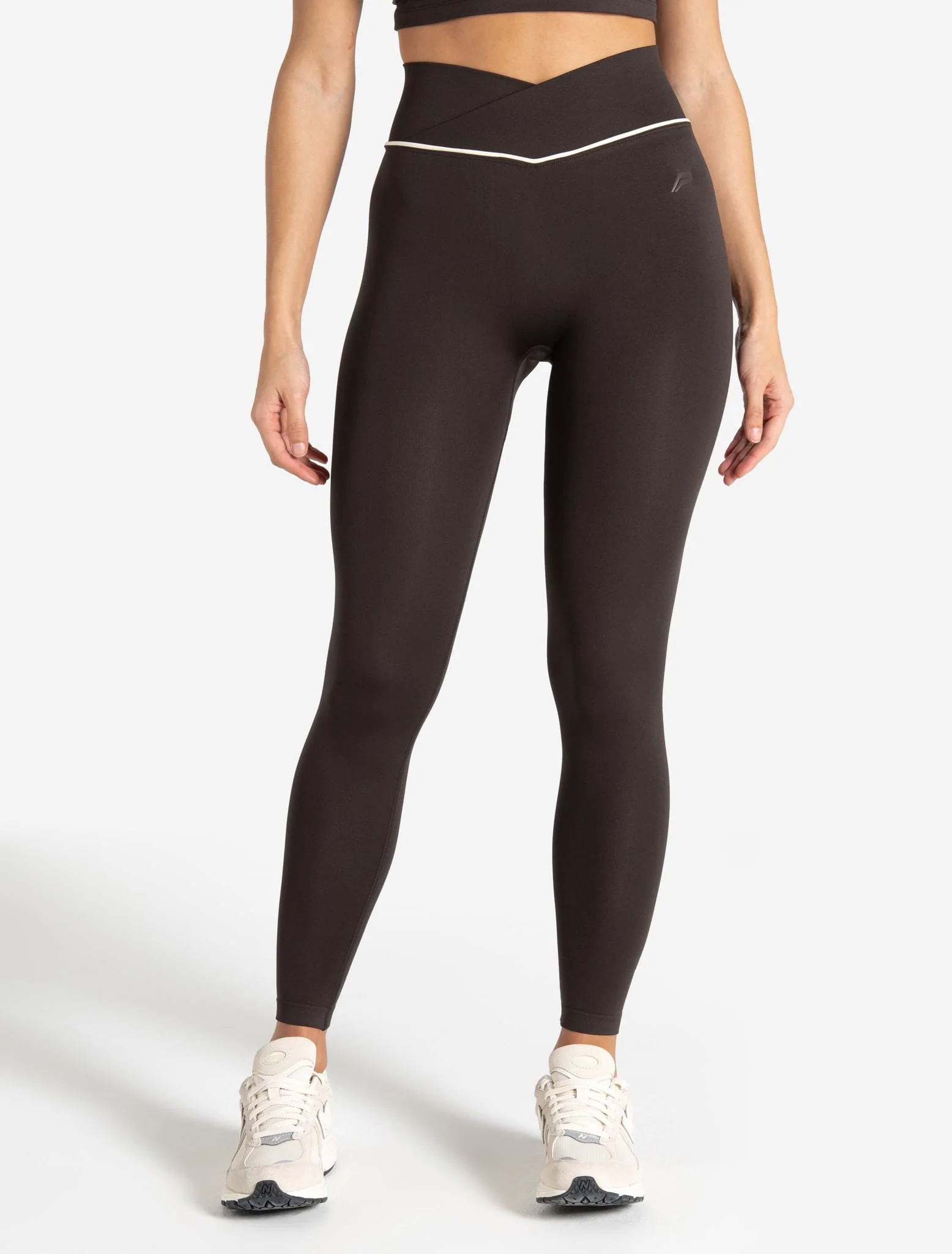 Sculpt Seamless Scrunch Leggings - Espresso/Marshmallow