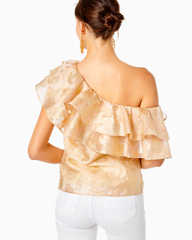 Trixie One-Shoulder Ruffle Top | Lilly Pulitzer Outlet | Lilly Pulitzer Outlet - LillypulitzerOutlets