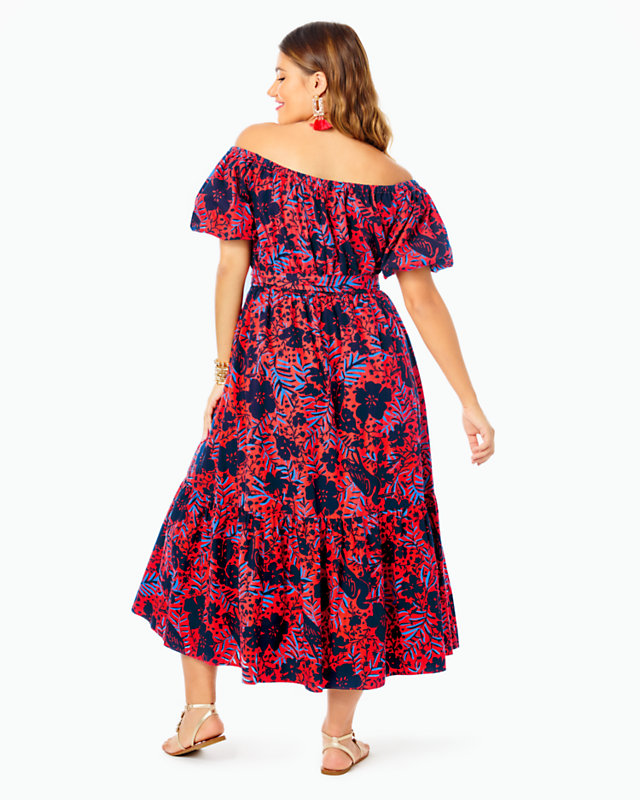 Tamie Off-the-Shoulder Midi Dress | Lilly Pulitzer Outlet - LillypulitzerOutlets