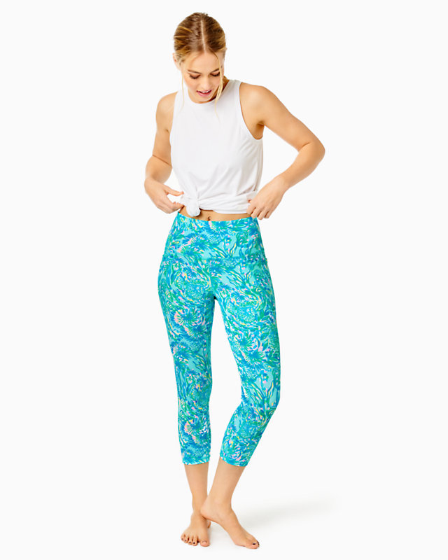 UPF 50+ Luxletic 21" South Beach High Rise Crop Legging | Lilly Pulitzer Outlet - LillypulitzerOutlets