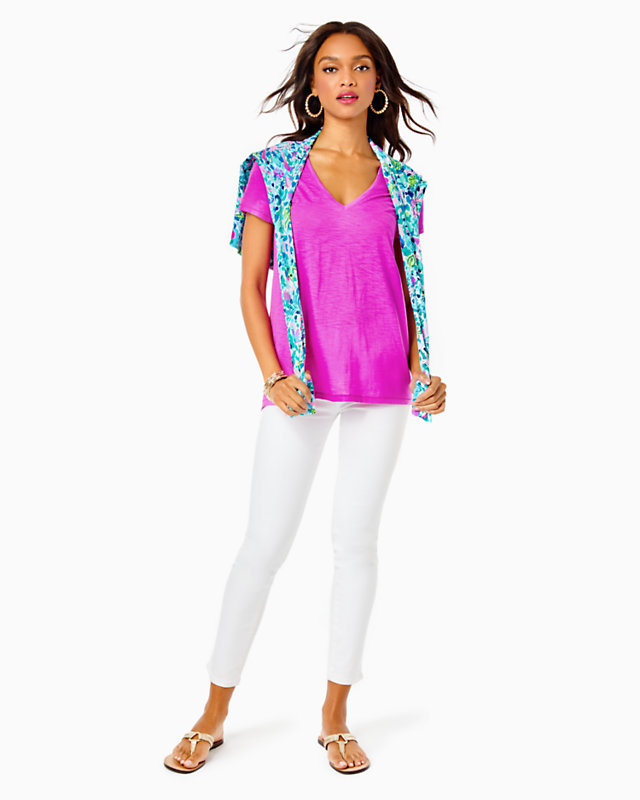 Etta V-Neck Top | Lilly Pulitzer Outlet - LillypulitzerOutlets