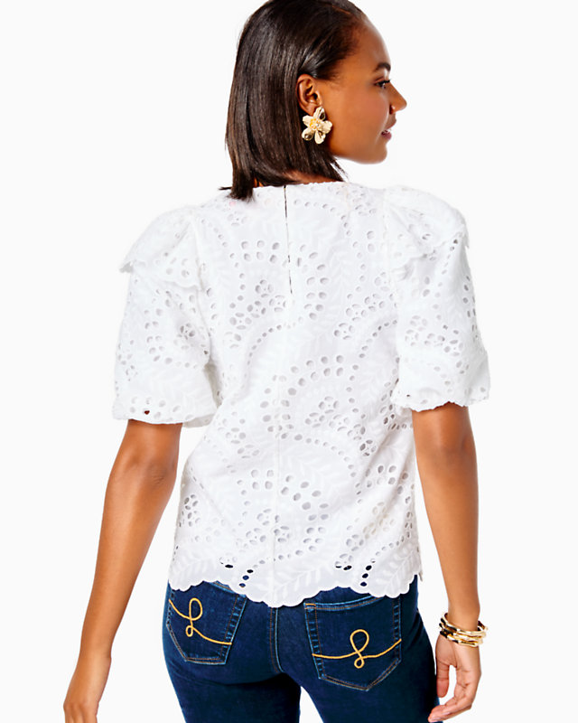 Aleena Eyelet Top | Lilly Pulitzer Outlet | Lilly Pulitzer Outlet - LillypulitzerOutlets