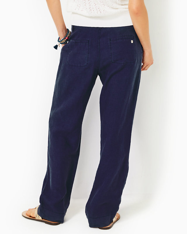 32" Breeta Linen Trouser | Lilly Pulitzer Outlet - LillypulitzerOutlets