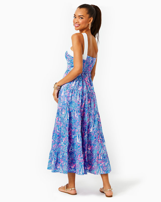 Jenette Cotton Halter Maxi Dress | Lilly Pulitzer Outlet - LillypulitzerOutlets