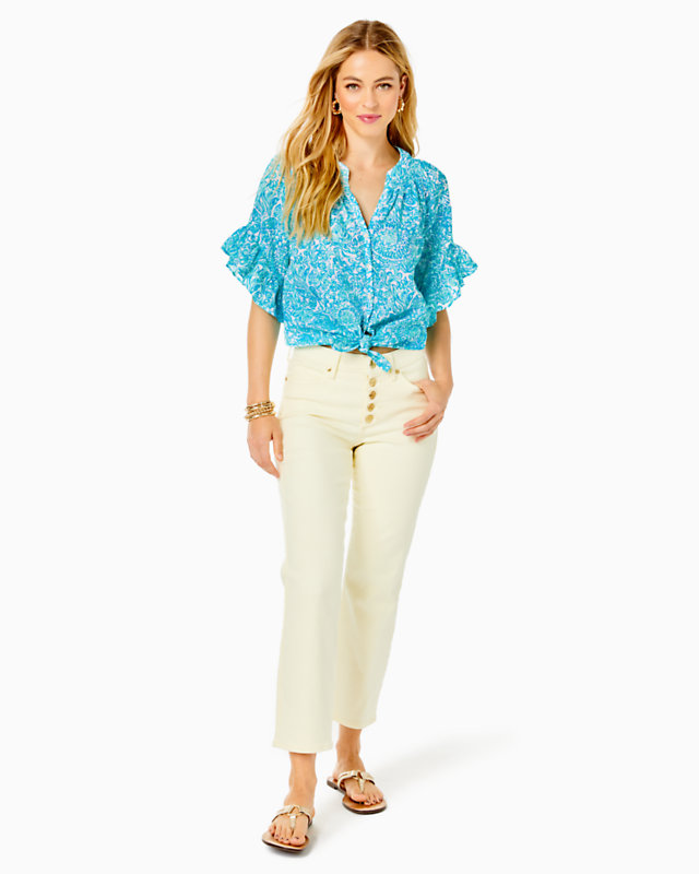 27" South Ocean High Rise Straight Leg Jean | Lilly Pulitzer Outlet - LillypulitzerOutlets