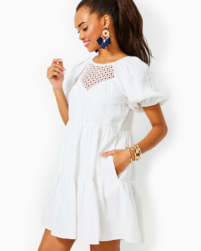 Charlet Short Sleeve Linen Dress | Lilly Pulitzer Outlet - LillypulitzerOutlets