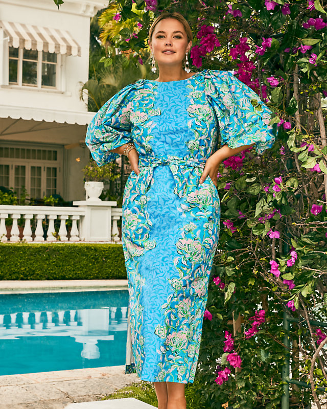 Barbara 3/4 Sleeve Cotton Maxi Dress | Lilly Pulitzer Outlet - LillypulitzerOutlets