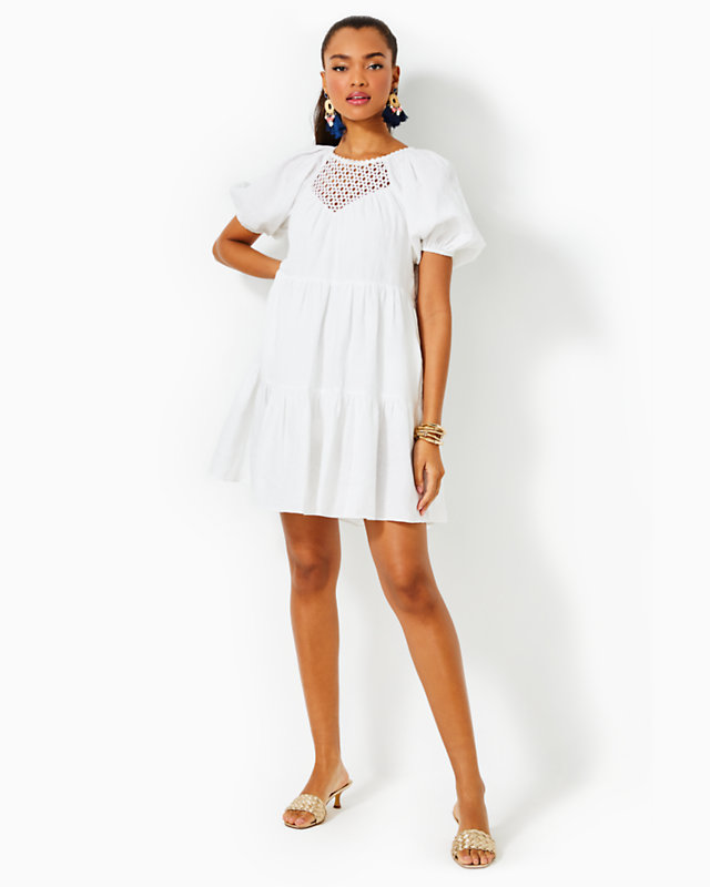 Charlet Short Sleeve Linen Dress | Lilly Pulitzer Outlet - LillypulitzerOutlets