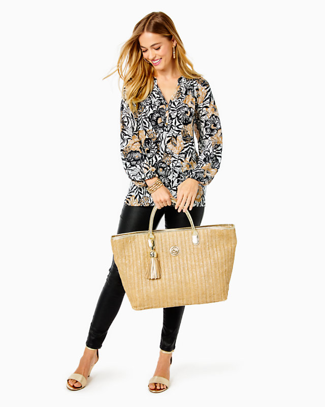 Bristole Straw Tote | Lilly Pulitzer Sale | Lilly Pulitzer Outlet - LillypulitzerOutlets