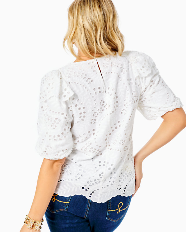 Aleena Eyelet Top | Lilly Pulitzer Outlet | Lilly Pulitzer Outlet - LillypulitzerOutlets